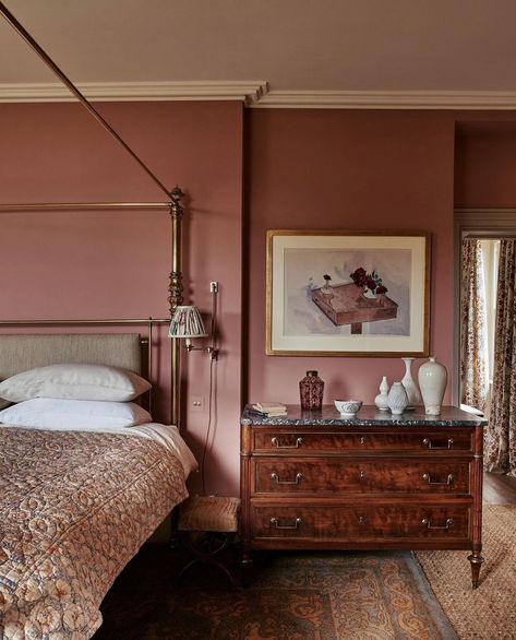 Photo shared by Edward Bulmer Natural Paint on February 19, 2024 tagging @edward_bulmer, @max_rollitt, and @edwardbulmerpaint. May be an image of bed, bedroom and indoors. Aubergine Bedroom, Max Rollitt, Edward Bulmer, Kids Rooms Inspo, Natural Paint, Architecture Home, Bed Bedroom, Style Bedroom, February 19