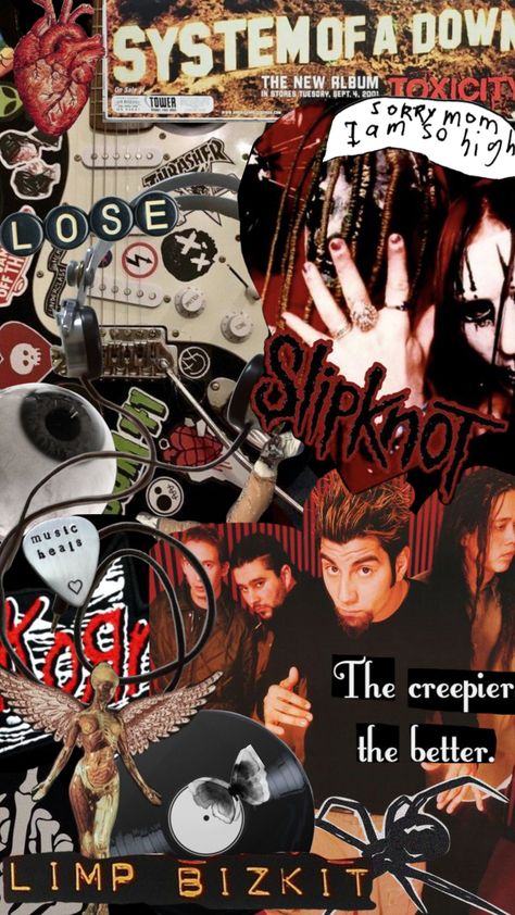 Korn And Slipknot Wallpaper, Wallpaper Backgrounds Deftones, Korn Wallpaper Aesthetic, Slipknot Wallpapers Aesthetic, Band Wallpapers Aesthetic, Korn Wallpapers Iphone, System Of A Down Aesthetic, Deftones Wallpaper Iphone, System Of A Down Poster