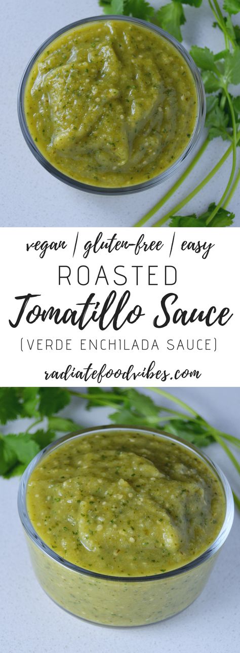 Tomatillo Recipes, Roast Veggies, Roasted Tomatillo, Tomatillo Sauce, Verde Sauce, Salsa Guacamole, No Clothes, Green Enchilada Sauce, Enchilada Sauce