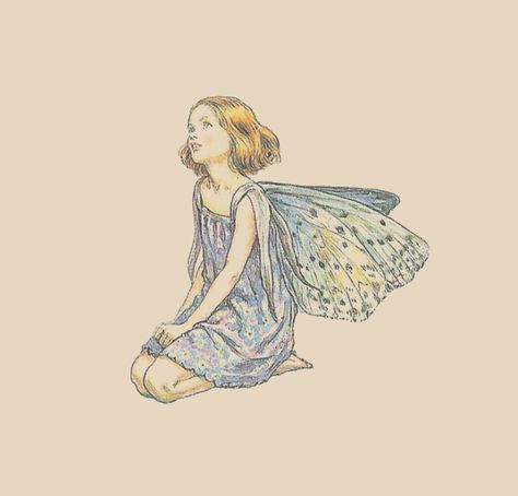 Fairy Queen Illustration, Fairy World Drawing, Fairy Profile, Fairy Pfp, Frida Art, Fairy Drawings, Believe In Fairies, Fairy Illustration, Cicely Mary Barker