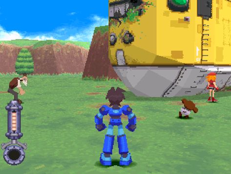 Mega Man Legends Mega Man Legends, Megaman Legends, Game Graphics, Low Poly Models, Super Robot, Mega Man, Low Poly, Pixel Art, Video Game