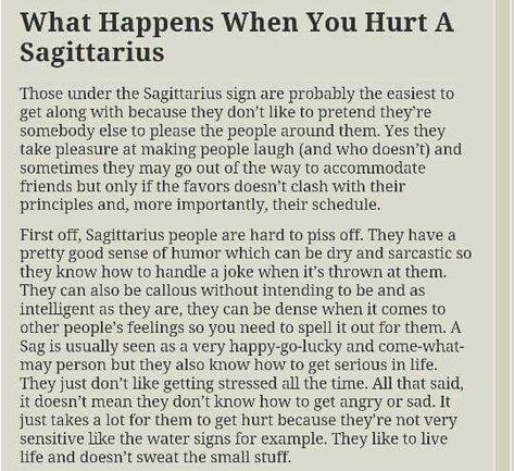 Pretty much spot on for me. Stress all the time puts me in a BAD place. Zodiac Sagittarius Facts, Sagittarius Personality, Sagittarius Traits, Sagittarius Girl, Sagittarius Astrology, Sagittarius Quotes, Sagittarius Love, Sagittarius Women, Sagittarius Sign