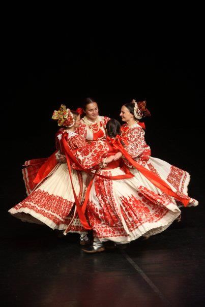 Europe | Women dancing a traditional dance, Posavina, Bosnia - Croatia - Serbia #embroidery Croatian Culture, Costumes For Dance, Women Dancing, Native Dress, World Dance, River Basin, Folk Dress, Folk Clothing, Traditional Dance