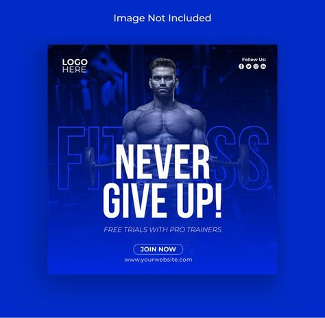 Gym Instagram Story, Gym Flyer, Restaurant Website Design, Gym Banner, Sports Advertising, Fitness Flyer, Gym Poster, Sneaker Posters, Ad Poster