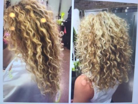 Curly Natural Curls, Ombre Curly Hair, Layered Curly Hair, Blonde Curly Hair, Curly Hair Inspiration, Permed Hairstyles, Curly Hair Cuts, Short Curly Hair, Long Curly Hair