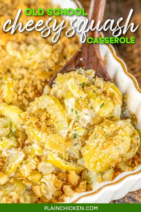 Old School Squash Casserole, Cheesy Squash Casserole, Cheesy Squash, Casserole Thanksgiving, Thanksgiving Casserole Recipes, Onion Butter, Christmas Casserole, Thanksgiving Casserole, Thyme Salt