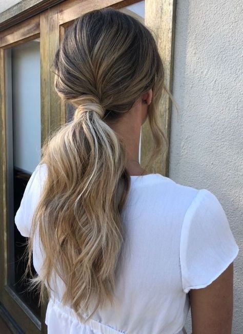 Messy Pony Bridesmaid, Low Textured Ponytail, Curly Bridesmaid Hairstyles Down, Textured Ponytail Wedding, Low Pony Bridesmaid Hair, Midi Ponytail, Low Pony Wedding Hair, Low Ponytail Wedding, Bridesmaid Ponytail Hairstyles