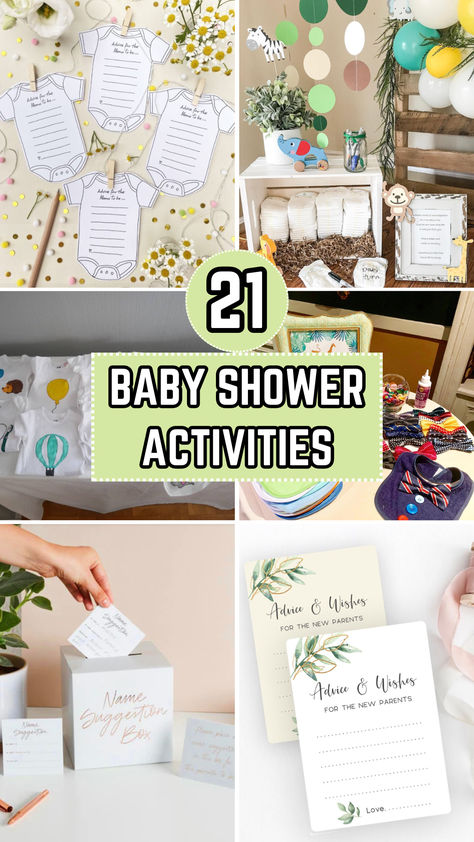 Baby Shower Activities Baby Shower Ideas Activities, Non Game Baby Shower Activities, Baby Shower Memory Game, Sentimental Baby Shower Activities, Simple Baby Shower Activities, Boy Baby Shower Activities, Small Baby Shower Games, Fun Baby Shower Activities, Sentimental Baby Shower Ideas