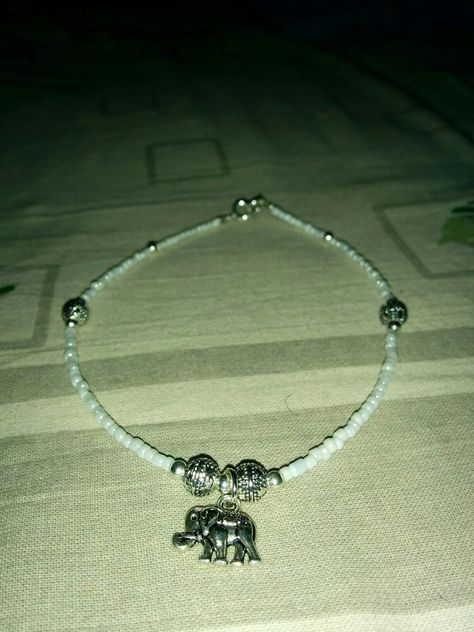 Elephant anklet Elephant Anklet, Handmade Jewellery, Anklets, Elephant, Handmade Jewelry