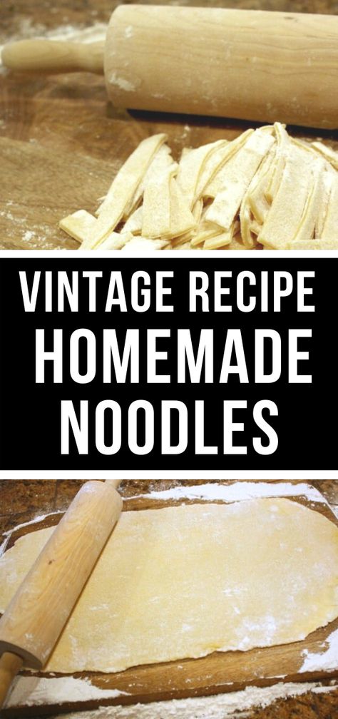 Homemade Noodle Recipe, Homemade Noodles Recipe, Easy Homemade Noodles, Homemade Chicken And Noodles, Homemade Pasta Noodles, Noodles From Scratch, Diy Noodles, Survival Recipes, Make Noodles