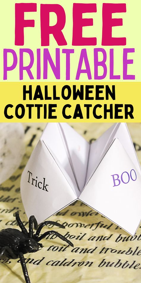 Simple craft for kids. How to make a cootie catcher. Easy craft idea for Halloween. Cootie Catcher Ideas For Adults, Cootie Catcher Ideas, Cootie Catcher Template Free Printable, Thanksgiving Cootie Catcher Printable, Cootie Catcher Printable, Halloween Cootie Catcher Free Printable, Cootie Catcher Template, Idea For Halloween, Cootie Catcher