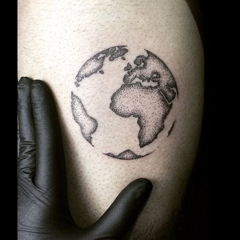 map World Globe Tattoos, Globe Tattoo, Globe Tattoos, Plane Tattoo, Tattoo Black And White, Earth Tattoo, Airplane Tattoos, Globe Design, Map Tattoos