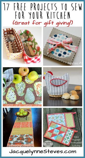 I like different kinds of projects to sew, things that have very practical use. In this post, we are sharing 17 things to sew for your kitchen! Yes, we've include table runners and place mats, but you'll also find napkins, baskets for organizing and serving bread & rolls, aprons, potholders, and more! Things To Sew, Fabric Basket Tutorial, Household Sewing, Sewing To Sell, Sewing Projects Free, Quilt Sewing Patterns, Small Sewing Projects, Sewing Items, Fabric Baskets