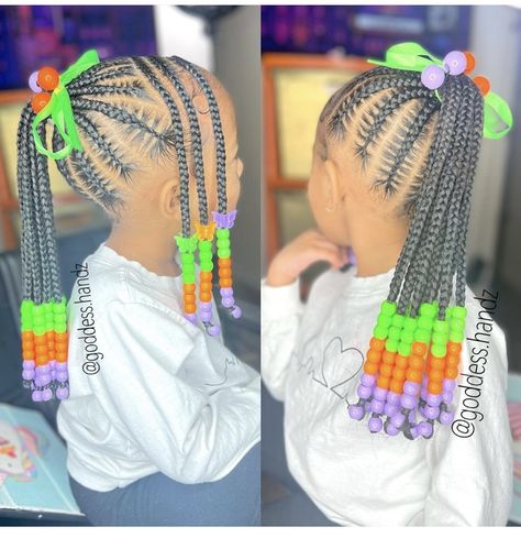 Braids For Girls Hair Black, African American Girls Hairstyles Kids, Braiding Hairstyles For Kids, Kid Hairstyles Black, Braiding Styles For Kids, Black Kid Hairstyles, Cute Hairstyles For Black Kids, Kids Hairstyles Black, Kids Cornrow Hairstyles Natural Hair