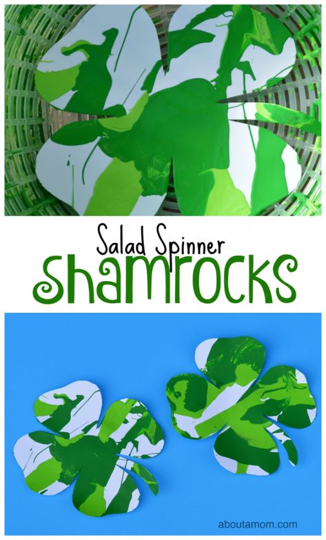 Shamrock Art Projects, Art Projects For Toddlers, St Patricks Day Jokes, Projects For Toddlers, Shamrock Art, Shamrock Craft, Spring Art Projects, St Patricks Day Crafts For Kids, St Patrick Day Activities