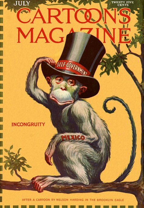 Mexican Monkey, Circus Graphics, Paint Monkey, Circus Background, Cartoons Magazine, Circus Illustration, Animals Monkey, Old Circus, Vintage Oddities