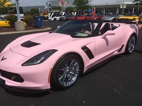 Pink Ferrari, Pink Lamborghini, Pink Corvette, Pink Cars, Top Luxury Cars, Pretty Bike, Pimped Out Cars, Become Better, Pink Car