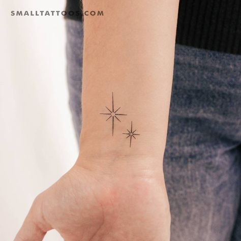 Shining Star Tattoo, Dreamer Tattoo, Planetary Symbols, Astronomy Stars, Stars Tattoo, Star Tattoo Designs, Space Fashion, Star Tattoo, Sparkling Stars