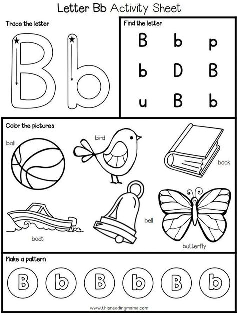 Farm Activities For Kids, Letter B Activities, Letter B Worksheets, Alphabet Worksheets Kindergarten, Free Preschool Printables, Kids Worksheets Preschool, Alphabet Worksheets Preschool, Farm Activities, English Phonics