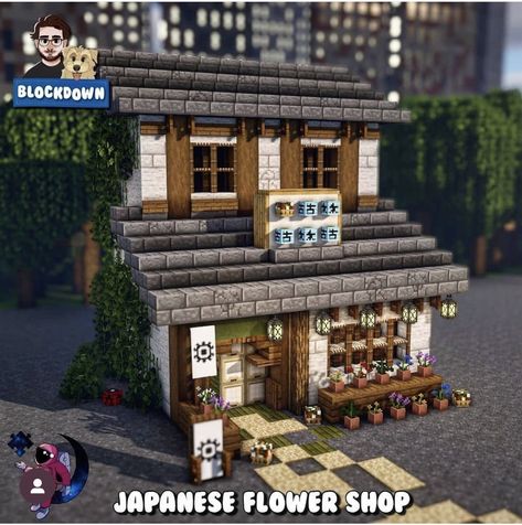 Minecraft Resteraunt, Minecraft Chinese Restaurant, Japanese Storage Room Minecraft, Minecraft Korean Builds, Japanese Town Minecraft, Japanese City Minecraft, Minecraft Restaurant, Minecraft Stores, Japanese Minecraft Builds