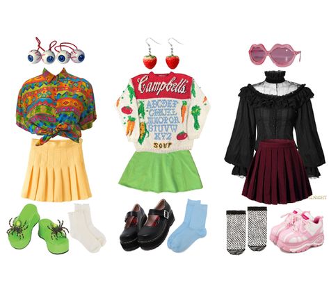 Weirdcore Outfits, Outfit Ideas Dress, Weirdcore Aesthetic, Fashion Tumblr, Dreamcore Weirdcore, Crazy Outfits, Outfit Collage, Aesthetic Outfit Ideas, Old T Shirts