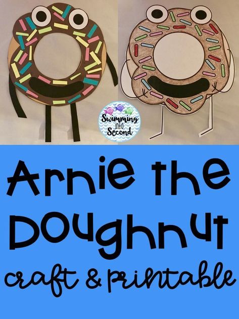 Jump into June (book list) – Swimming Into Second Celebrate National Doughnut day with this adorable Arnie the Doughnut craft. Doughnut Craft, Arnie The Doughnut, Homer Price, Storybook Crafts, Kindergarten Classroom Themes, National Doughnut Day, Donut Art, Preschool Mom, Classroom Transformation