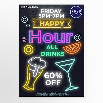 Happy Hour Promotion, Bar Promotion Ideas, Beverage Promotion, Drink Promotion, Bar Promotion, Happy Hour Beer, Beer Promotion, Happy Hour Bar, Promotion Flyer