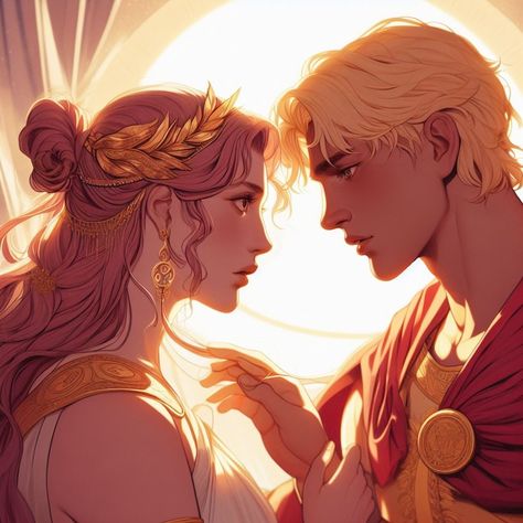 Apollo And Cassandra Radiant Sin, Prince Apollo And Evangeline, Hycanith And Apollo, Cassandra Of Troy Art, Cassandra Of Troy Aesthetic, Apollo And Cassandra, Cassandra Of Troy, Cassandra Greek Mythology, Phoebus Apollo