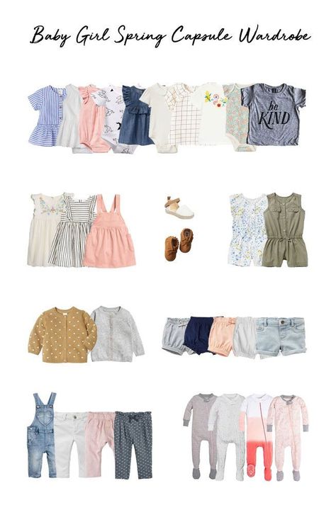 Baby Fashion Girl, Girls Spring Fashion, Spring Capsule, Minimalist Capsule Wardrobe, Spring Capsule Wardrobe, Toddler Girl Style, Summer Capsule Wardrobe, Kids Wardrobe