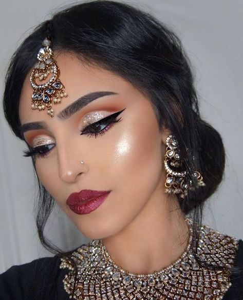 Glazed Skin, Indian Makeup Looks, Jelly Jelly, Pakistani Makeup, Bollywood Makeup, Indian Wedding Makeup, Asian Bridal Makeup, Indian Bride Makeup, Arabic Makeup