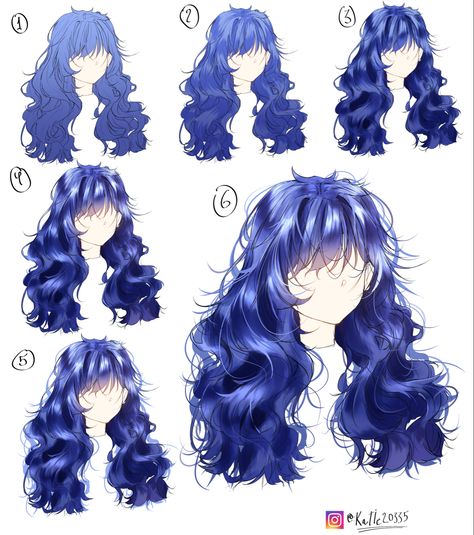 How To Color Hair With Markers, Hair Colouring Tutorial Digital, Shading Hair Digital, Anime Hair Color Palette, Lightning Tutorial, How To Shade Hair, Shading Anime, Anime Hair Tutorial, Webtoon Tutorial