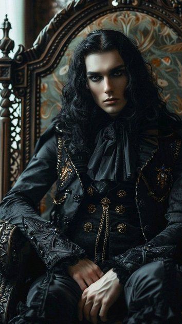 Dark Fae Aesthetic Male, Dark Fae Aesthetic, Victorian Male, Male Art Model, Vampire King, Fae Aesthetic, Male Vampire, Modern Vampires, Elf King