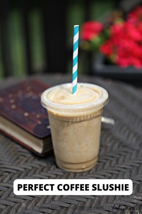 You can be drinking a cold, refreshing blended iced coffee slushie in about 90 seconds. #blendedcoffee #coffeeslushie #coffee #coffeerecipes #icedcoffee #kosher #icedcoffeerecipes Blended Coffee Drinks Recipes, Blended Iced Coffee, Blended Ice Coffee, Blended Coffee Drinks, Homemade Iced Coffee, Cute Coffee Cups, Blended Drinks, Brewing Process, Kosher Recipes