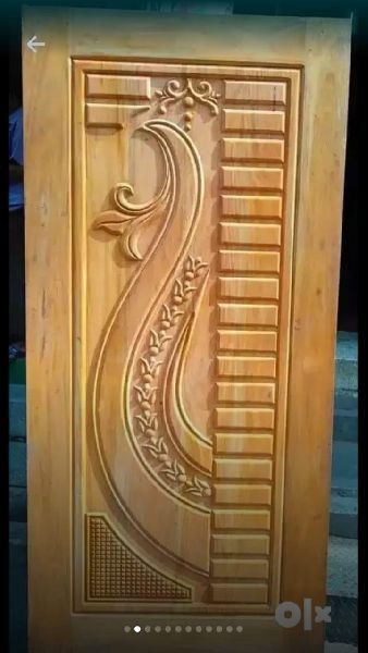 Buy Designer wooden Doors/ Teakwood Door from MASUM ENTERPRISE for best price at INR 10 kINR 40 k / Pack(s) . Find Company contact details & address in Guwahati, Assam India | ID: 5267943 Modern Home Entrance, Single Main Door Designs, Flush Door Design, House Main Door Design, Door Design Photos, Single Door Design, Front Door Design Wood, Wooden Front Door Design, Wooden Main Door