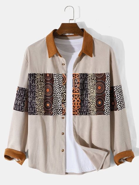 Man Dress Design, Projek Menjahit, Cool Shirt Designs, African Shirts For Men, Trendy Shirt Designs, Men Fashion Casual Shirts, African Clothing For Men, African Shirts, Mens Casual Dress Outfits