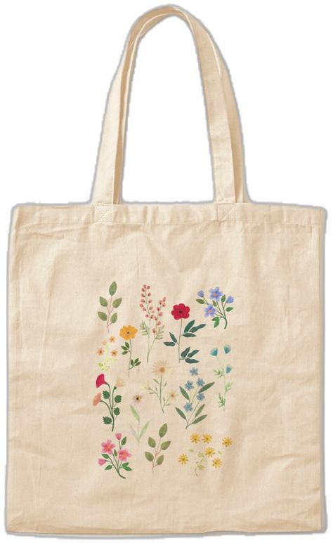 Hand Painted Tote Bags, Wildflower Bouquets, Gouache Color, Painted Tote, Wildflower Bouquet, Bouquet Design, Cotton Tote Bag, Cotton Totes, Cotton Tote Bags