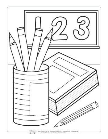 Free coloring page for kids. School Coloring Pages Free Printable, Back To School Coloring Sheets, Back To School Coloring Pages, Fun Lifestyle, Preschool Coloring Pages, School Coloring Pages, Coloring Pages Free Printable, Free Preschool, Cute Coloring Pages