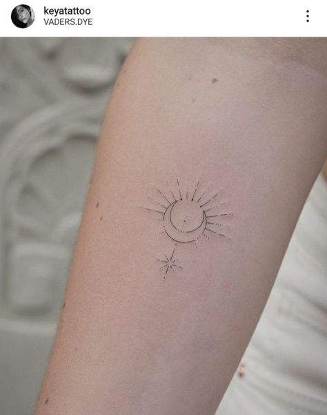 Pin by pao on Beauty | Red ink tattoos, Tattoos for lovers, Elegant tattoos Sonne Mond Tattoo, Tattoo Red Ink, Tattoo Sonne, Tattoos Tiny, Moon Sun Tattoo, Tattoo Red, On Tattoo, Tattoos For Lovers, Sun Tattoos