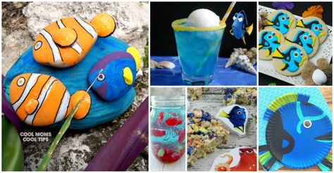 Happy Finding Dory Weekend!!! Mom Does Reviews is celebrating the box office opening of Finding Dory today by gathering all our bloggy friends' best Finding Dory crafts and recipes to share with you! When you get home from the theater this afternoon,... Finding Dory Dinner And A Movie, Finding Dory Room Decor Ideas, Finding Dory Crafts, Finding Dory Gerald, Dory Just Keep Swimming, Disney Finding Dory, Movie Crafts, Finding Dory, Punch Art