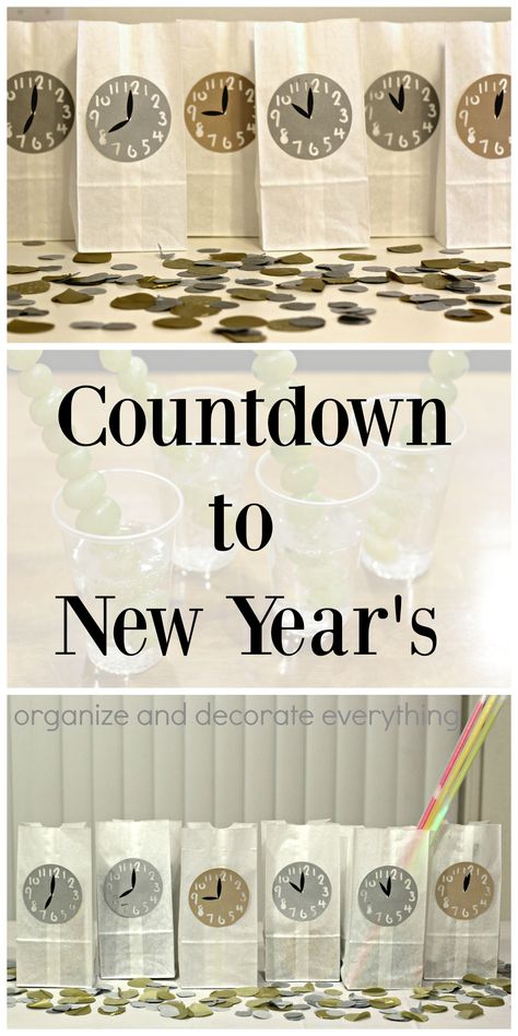 Countdown Bags New Years Eve, New Year’s Eve Hourly Countdown, New Year’s Eve Countdown Bags, Nye Countdown Bags For Kids, New Year’s Eve Countdown Bags For Kids, New Year Countdown Ideas, New Year’s Eve Hourly Activities, New Year’s Eve Countdown For Kids, New Years Countdown Ideas