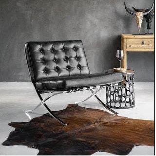 Faux Leather Chair, Lounge Chairs Living Room, Stainless Steel Legs, Chair Bed, Chair Types, Barcelona Chair, Furniture Outlet Stores, Living Room Seating, Online Furniture Stores