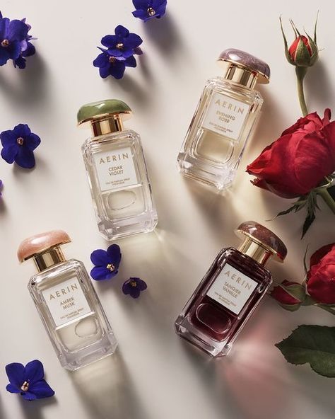 AERIN Beauty on Instagram: "Did you know that AERIN’s 12 fragrance collection scents are categorized from fresh to warm? Here we have the warmest scents of the collection – all designed to be worn alone or layered. AERIN’s fall-ready fragrances envelop you in clouds of cozy, cashmere-like scents. #AERIN #AERINBeauty #Fragrance" Amber Musk, Rose Absolute, Brand Ideas, Estée Lauder, Fragrance Collection, Floral Notes, Floral Scent, Trending Gifts, Estee Lauder