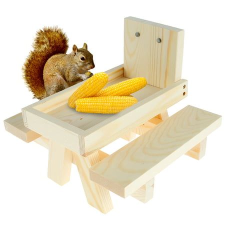 Parts List: 1x Wooden Squirrel Picnic Table 4x Fixing Short Screw 3x Long Screw Detailed description: Specification: Product Name: Wooden Squirrel Picnic Table Materials: Solid Wood Style(optional): StyleA,StyleB,StyleC Size: Squirrel Feeder: 21x18x18CM/8.27x7x7in Long Screw: 5CM/1.97in Weight: 0.9KG/31.74OZ Note: 1. Due to the difference between different monitors, the picture may not reflect the actual color of the item. 2. Please allow slight dimension difference due to different manual measu Squirrel Feeding Station, Wooden Squirrel, Squirrel Feeder Diy, Squirrel Picnic Table, Octagon Picnic Table, Wine Picnic Table, Outdoor Wine Table, Foldable Picnic Table, Bird Feeder Plans