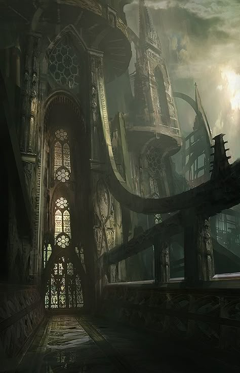 284986 Illustrations by James Paick Fantasy Castles, Futurisme Retro, Heroic Fantasy, 다크 판타지, Fantasy Worlds, Fantasy Setting, Fantasy Places, Fantasy Concept, Arte Fantasy