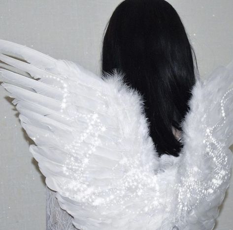 Angel In Disguise, Angel Aesthetic, In Disguise, A Woman, Angel, Hair, White, Black