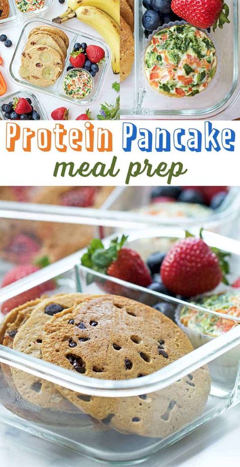 Meal Prep Protein Pancakes, Protein Pancake Meal Prep, Pancakes Meal Prep, Pancake Meal Prep, Greek Yogurt Protein Pancakes, Yogurt Protein Pancakes, Pancakes Protein, Yogurt Protein, Protein Ideas