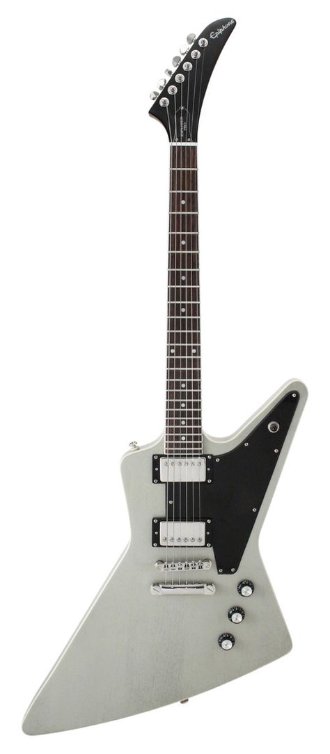 Epiphone Explorer Pro Ltd. Edition TV Silver Collection | Rainbow Guitars Guitar Closet, Epiphone Explorer, Explorer Guitar, Gibson Explorer, Epiphone Guitars, Guitar Rig, Fender Vintage, Best Guitar, Guitar Collection