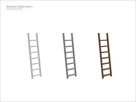 Ladder for a bunk bed (DECOR) Found in TSR Category 'Sims 4 Miscellaneous Kids' Sims 4 Cc Ladder, Sims 4 Ladder, Sims 4 Miscellaneous, Bedroom Ladder, Bunk Bed Decor, Bunk Bed Tent, Bunk Beds For Girls Room, Bed Ladder, Toddler Bunk Beds