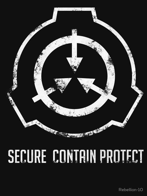 The symbol of the SCP foundation. If you’re fan of the foundation then this is the right design for you. Secure. Contain. Protect Scp Foundation, The Foundation, Foundation, Fan, Black And White, White, Black, Design