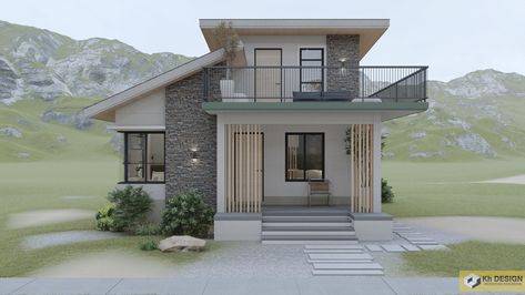 Beautiful House Designs, Tiny Container House, Little House Plans, Modern Small House Design, Small House Design Exterior, Modern Bungalow House, Simple House Design, Modern Style House Plans, House Construction Plan